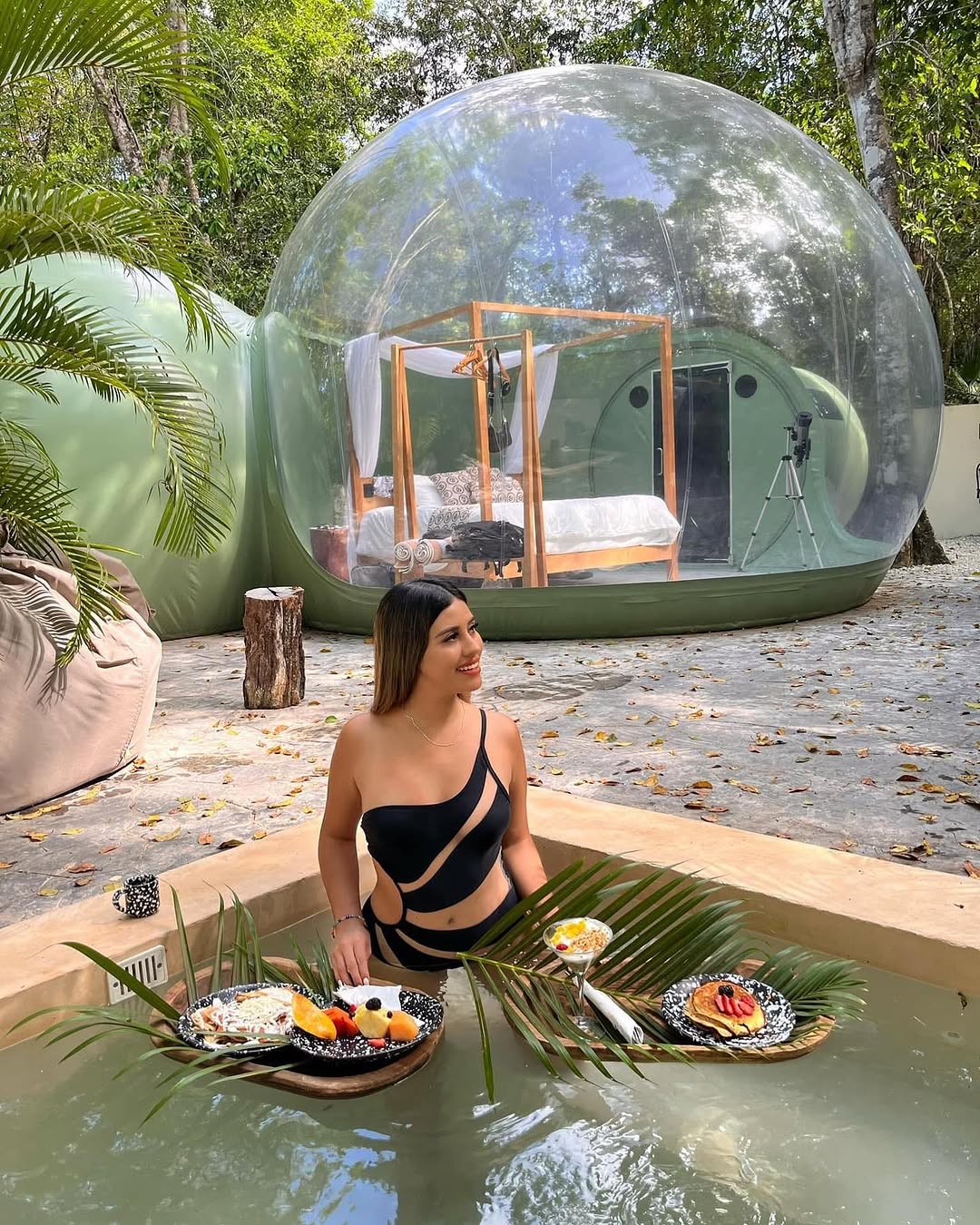 Glamping oom bubble boutique glamping